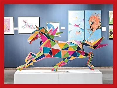 “馬年暢想·2026——從北歐森林到閩南漁村”展一角。 本文圖片均為受訪者提供